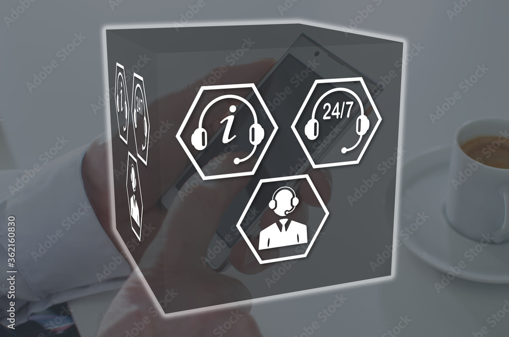 Obraz premium Concept of customer support