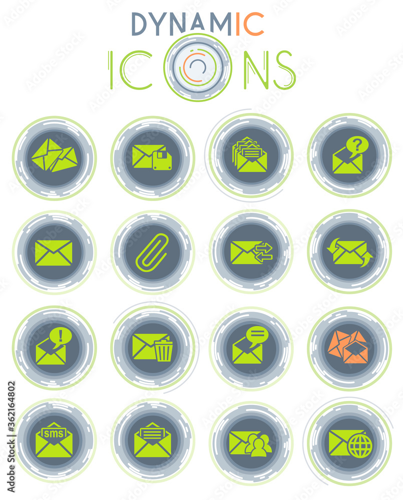 mail and envelope dynamic icons