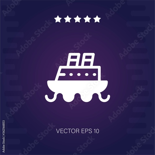 ship transportation vector icon