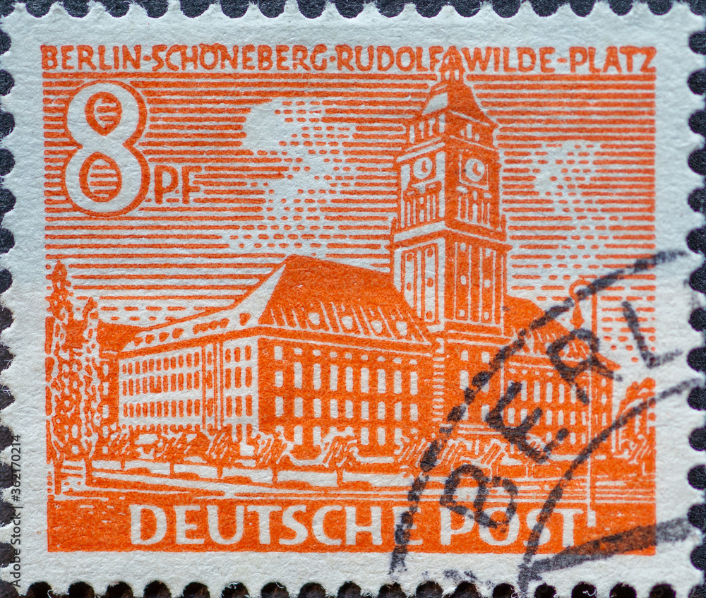 GERMANY, Berlin - CIRCA 1949: a postage stamp from Germany, Berlin ...