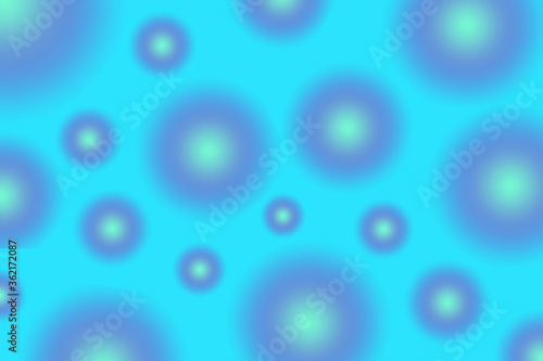 abstract blue background green bubbles © clara
