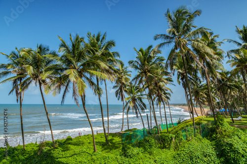 Beautiful Sinquerim Beach of Goa  Famous tourist destination  Goa  India