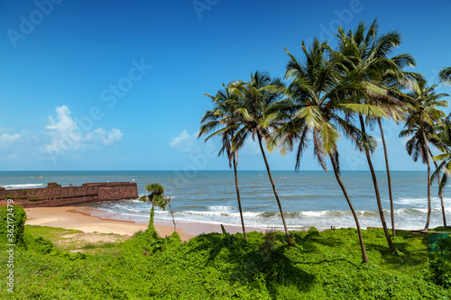 Foto Beautiful Sinquerim Beach of Goa, Famous tourist destination, Goa, India