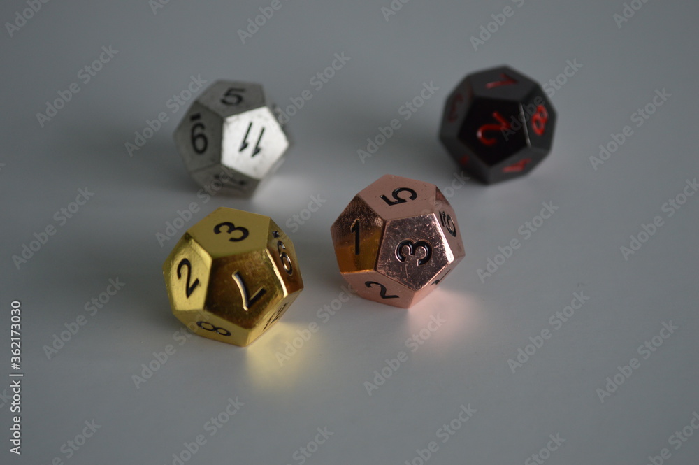 multiple d12 twelve sided dice die copper silver gold black multiple d12 twelve sided dice die copper silver gold black