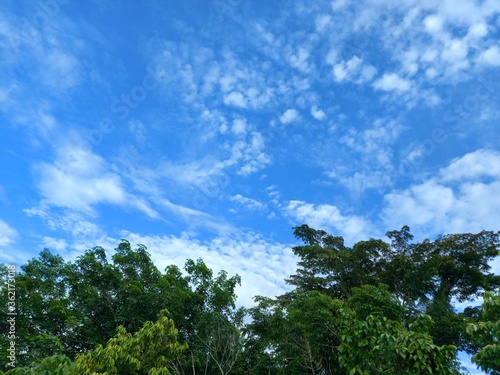 clouds and blue sky on a clear day