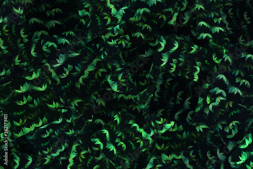 abstract tropical background green leaves