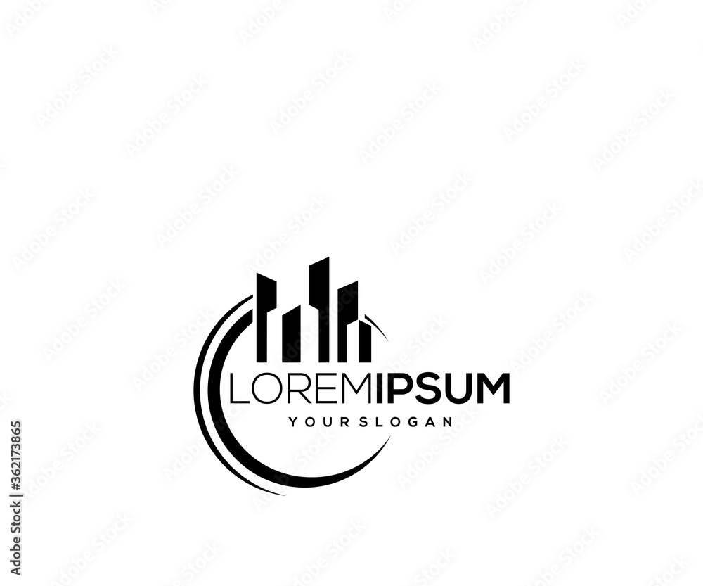 Building logo design template