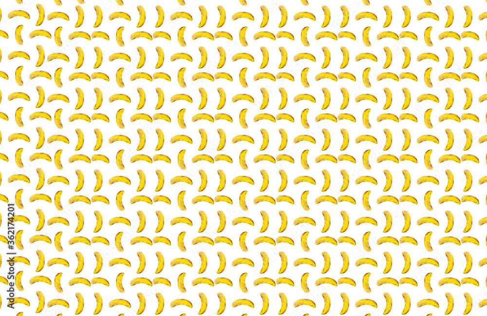 abstract bananas print on white background abstract bananas print on white background