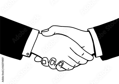 business handshake vector, handshake