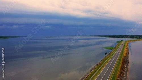 Wallpaper Mural A severe thunderstorm approaches the lake Torontodigital.ca
