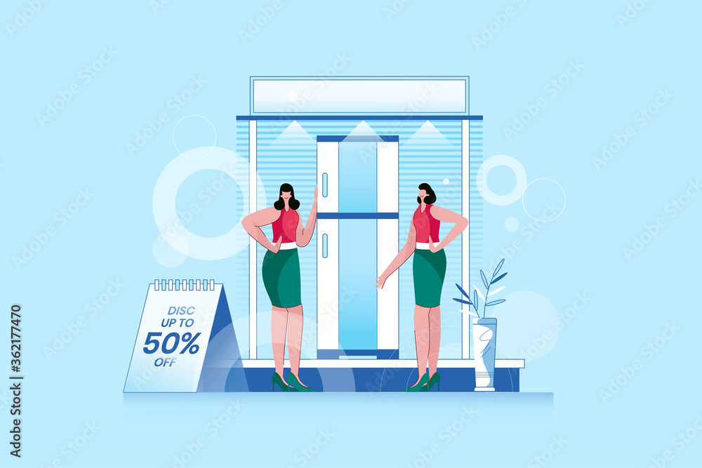 Store Employee - Flat Vector Illustration Store Employee - Flat Vector Illustration