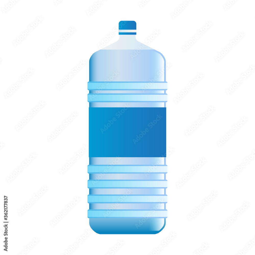 mineral water bottle isolated on white background. vector illustration