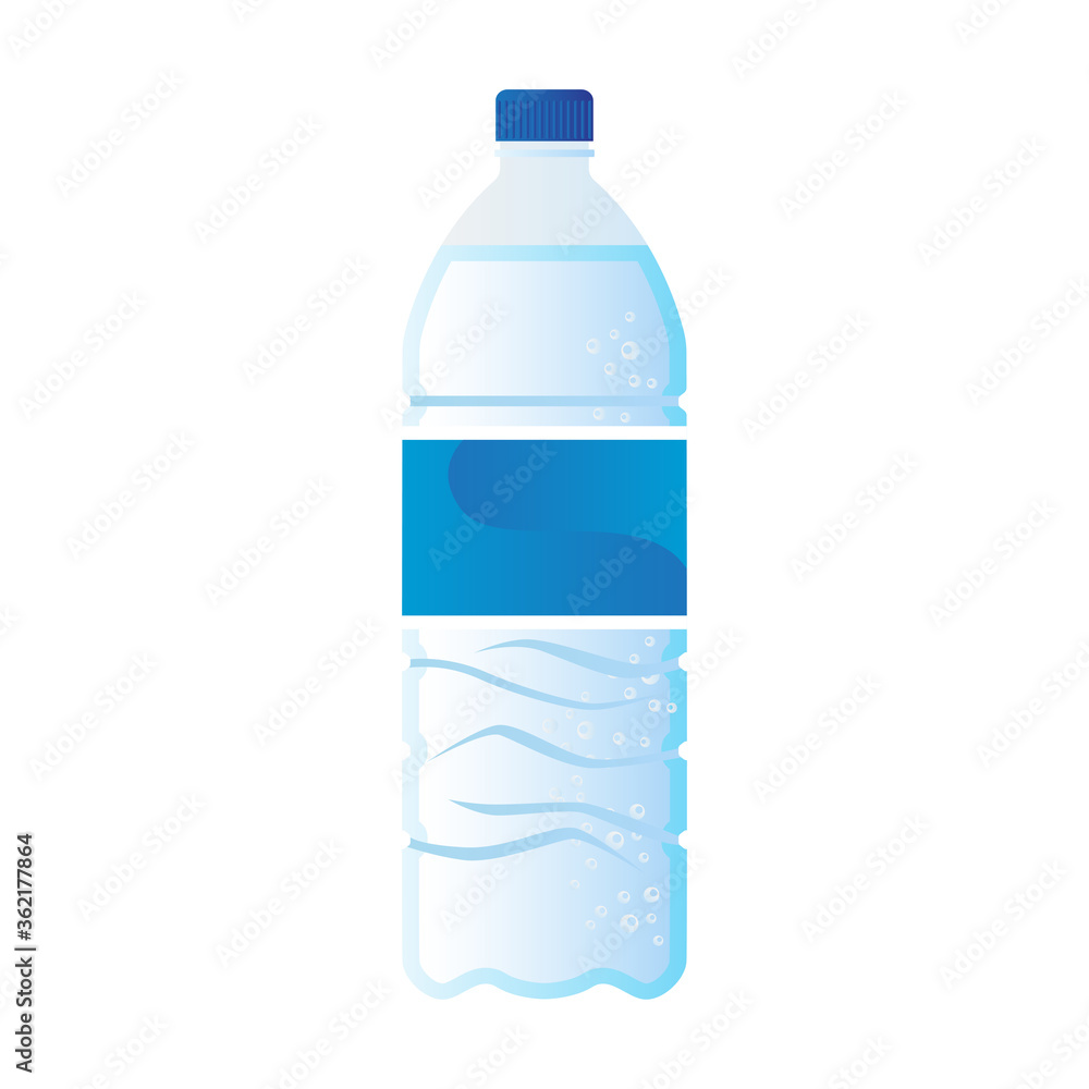 mineral water bottle isolated on white background. vector illustration mineral water bottle isolated on white background. vector illustration