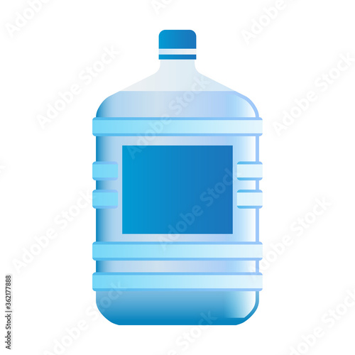mineral water bottle isolated on white background. vector illustration
