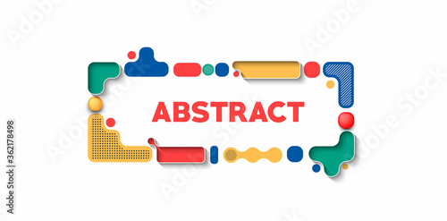 Abstract colorful banner art poster with space of your text  vector illustration Design.