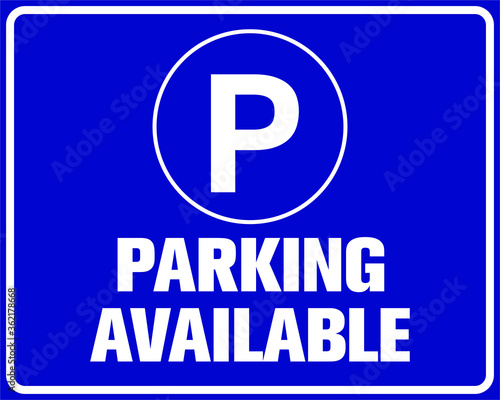 parking available sign