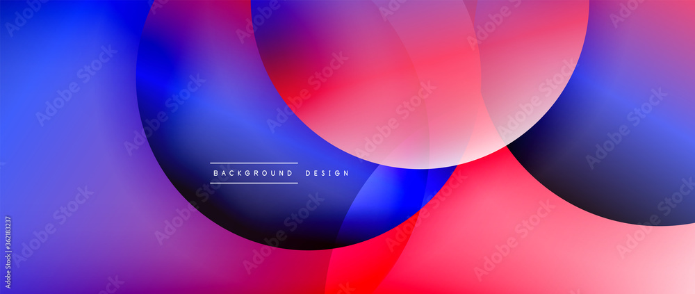 Circle modern geometric abstract background with liquid gradients Circle modern geometric abstract background with liquid gradients