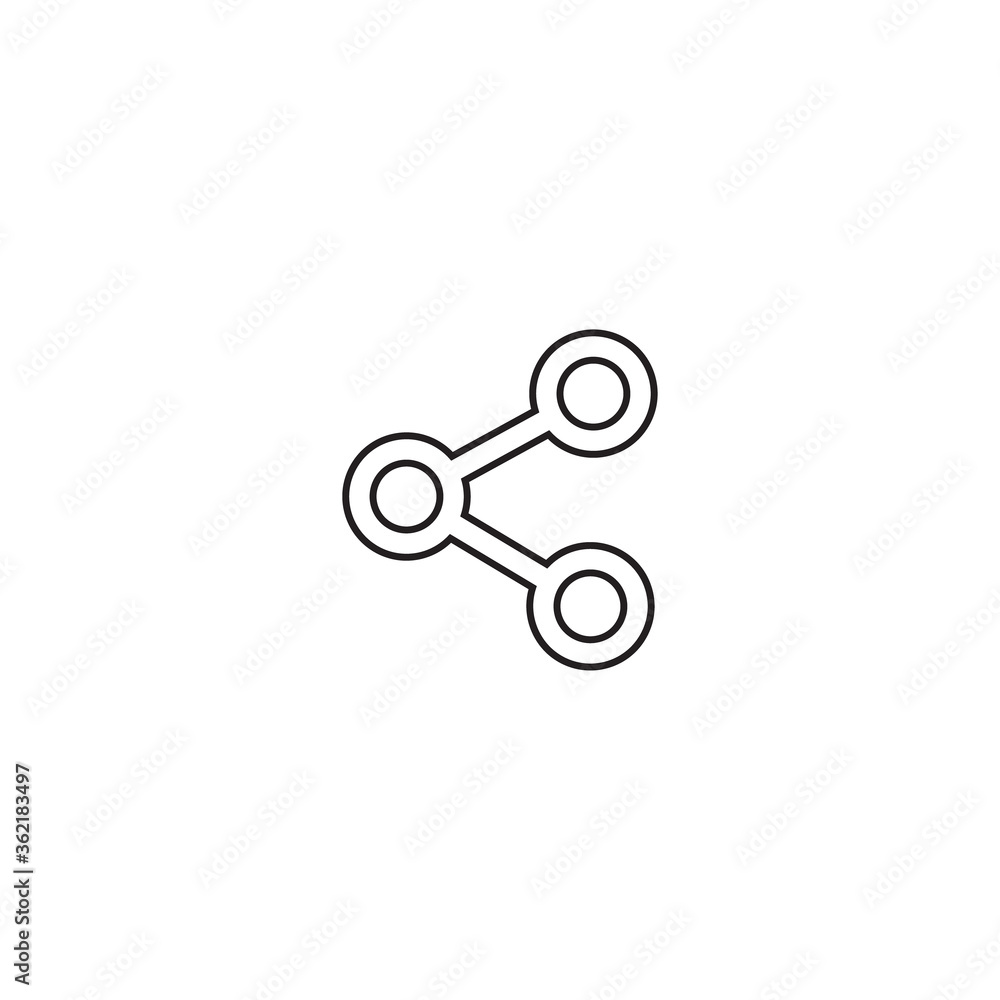 Share line icon vector Share line icon vector