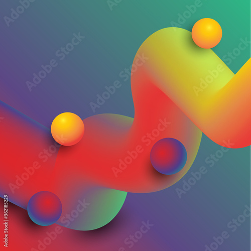 Abstract modern blend background