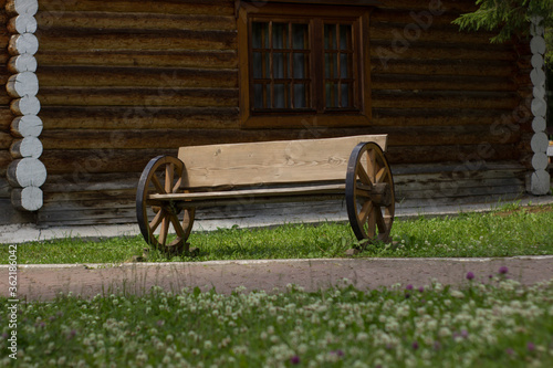 old wooden cart