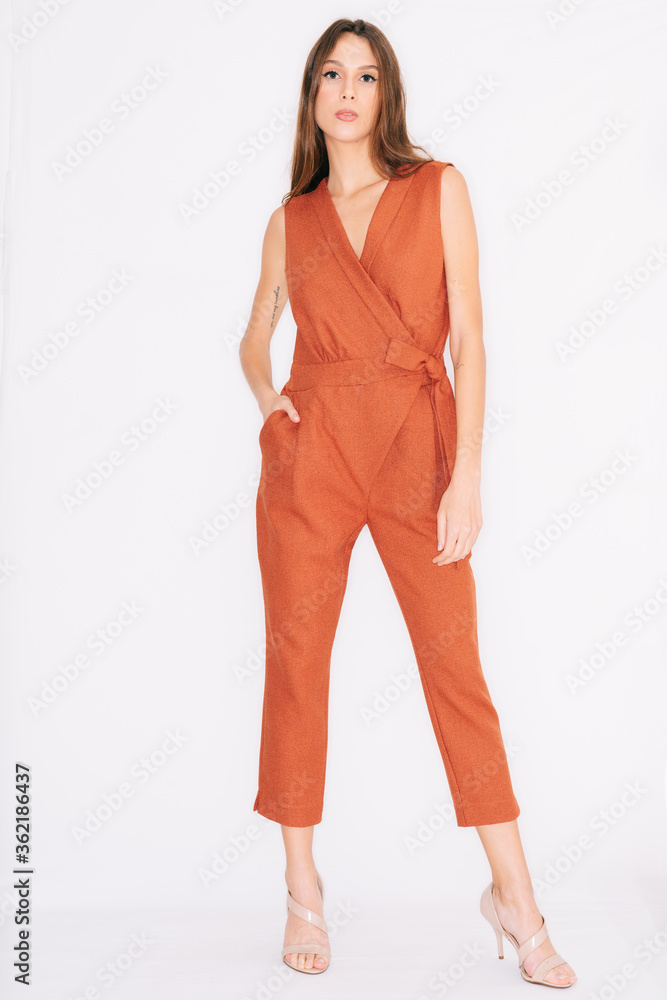 young woman in a dress