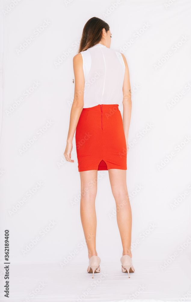 young woman in a dress young woman in a dress