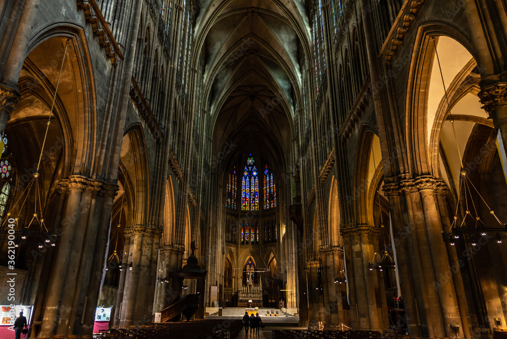 Nef de la cathédrale de Metz