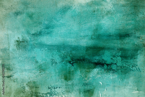 green grungy painting background or texture
