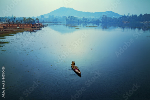 Beautiful view of Nagin Lake, Srinagar. photo