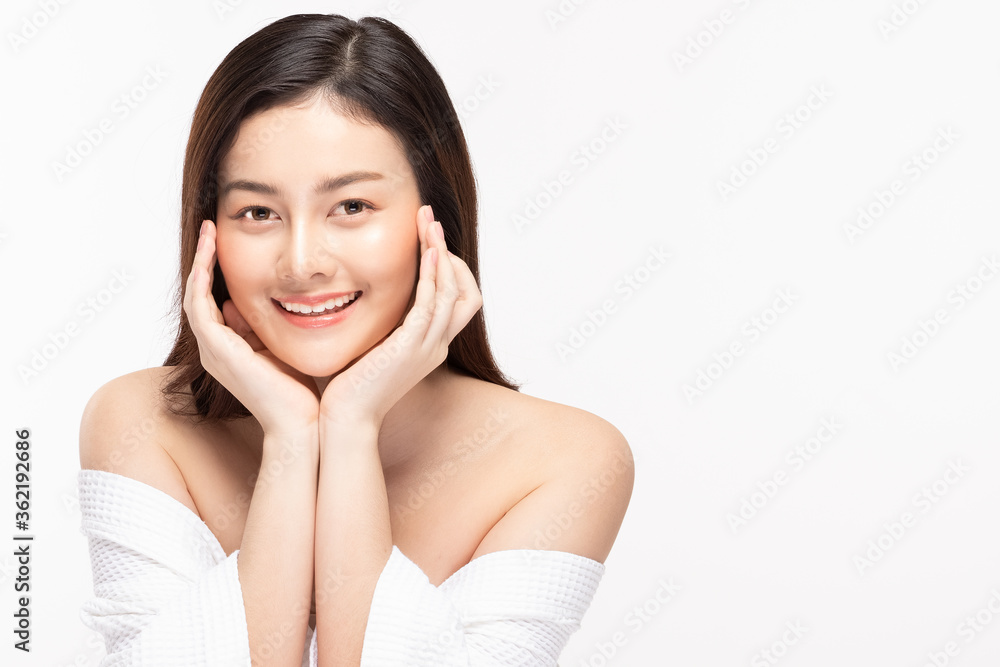 Beauty asian women portrait face with skin care healthy and skin. Beauty asian women portrait face with skin care healthy and skin.