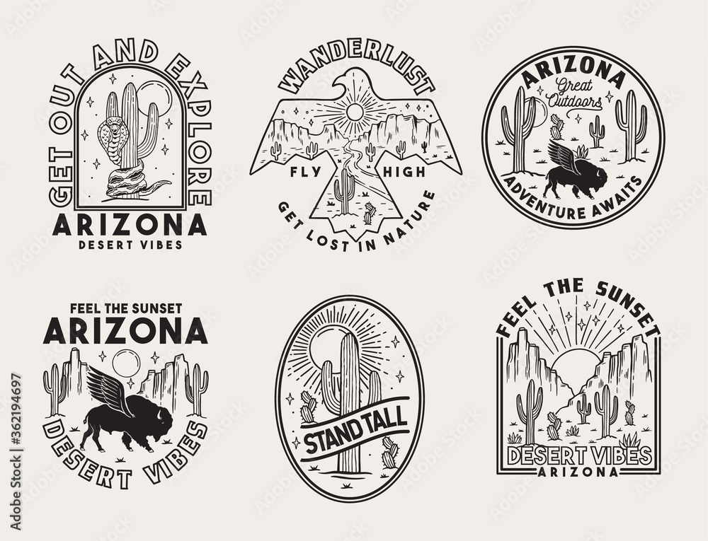 set-of-vector-arizona-desert-badges-stock-vector-adobe-stock