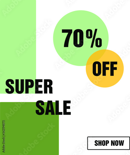 super big special sale offer banner