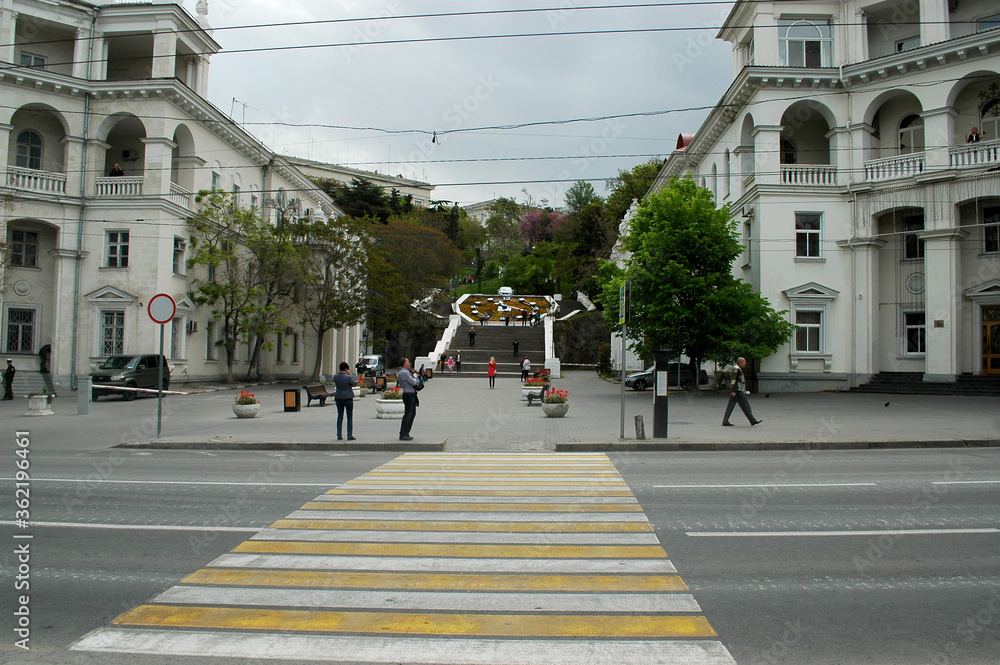 people walking in the street