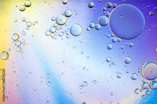 Wallpaper Mural Colorful artistic image of oil drop on water for modern and creation design background. Torontodigital.ca