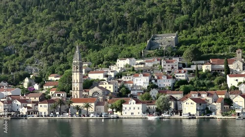 Kotor houses shot from cruise ship