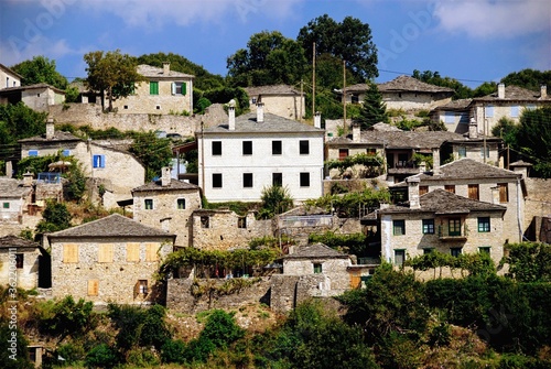 View of Vitsa village,  one of Zagoria villages in north-western Greece. photo