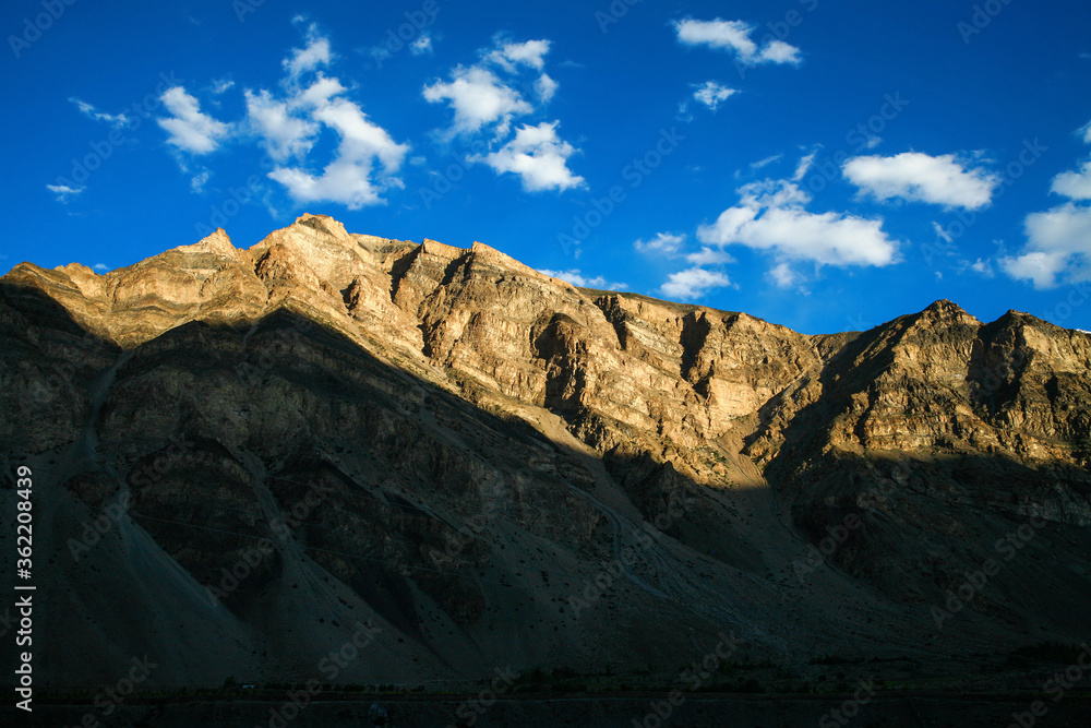 Beautiful landscape of spiti valley near Tabo town, Himachal Pradesh, India.