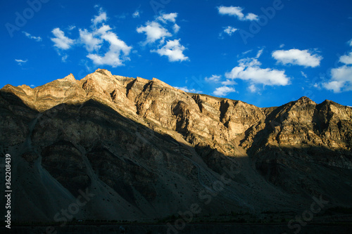 Beautiful landscape of spiti valley near Tabo town, Himachal Pradesh, India.