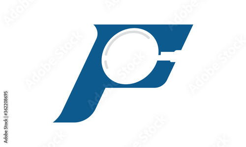 Letter F serach Logo