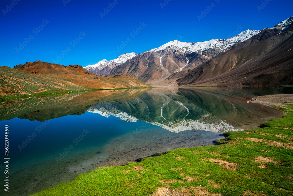 Chandratal Lake is a high altitude lake in Spiti Valley, India. Also known as Lake of the moon, Himachal Pradesh, India.