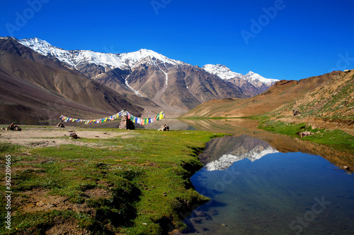 Chandratal Lake is a high altitude lake in Spiti Valley, India. Also known as Lake of the moon, Himachal Pradesh, India.