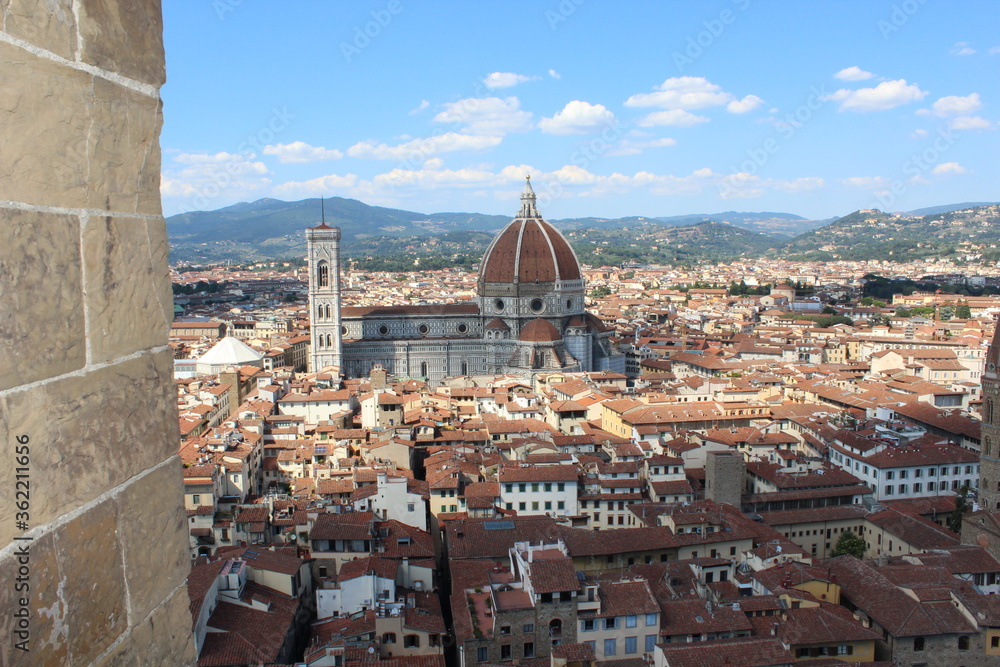 view of florence from the duomo