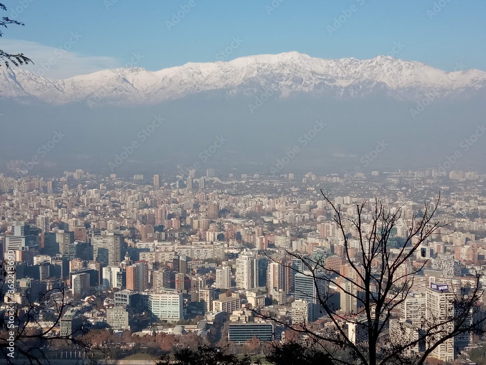 Fototapeta premium Santiago de Chile Panorama