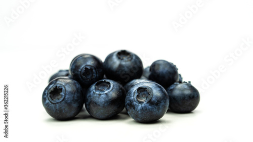 Blueberry berries on a white background. High quality photo.