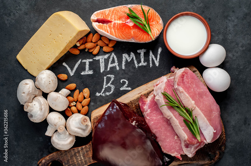 Εκτύπωση καμβά Foods High in Vitamin B2 (Riboflavin)