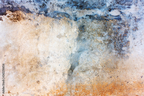 Concrete, weathered, worn. Landscape style. Grungy Concrete Surface. Great background or texture.