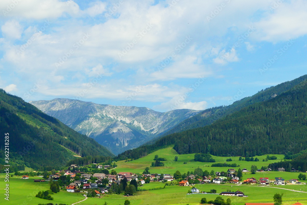 Turnau mit Blick auf den Hochschwab