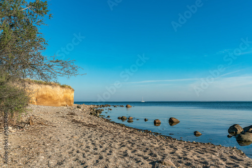 The chalk cliffs near Klein Zicker on the baltic sea island Ruegen