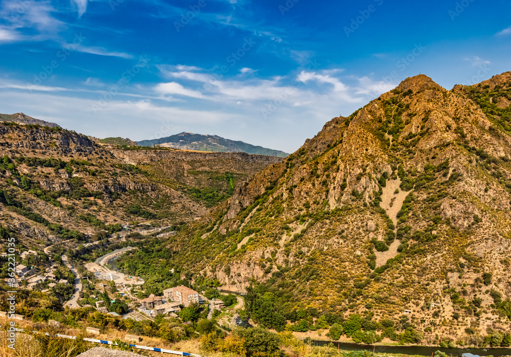 Obraz premium landscape panorama near Sanahin landmark of Lorri Armenia eastern Europe