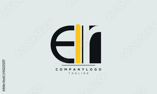 Alphabet letters Initials Monogram logo eir,rie,IR and RI